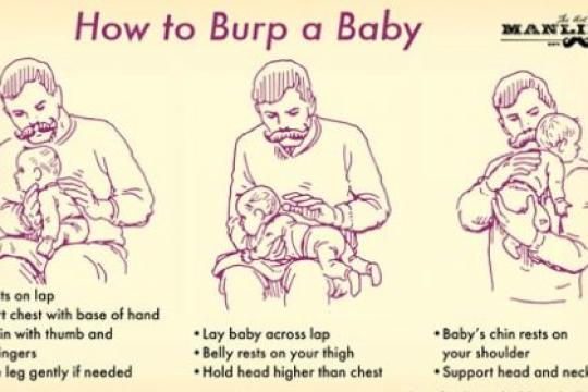 如何给宝宝拍嗝