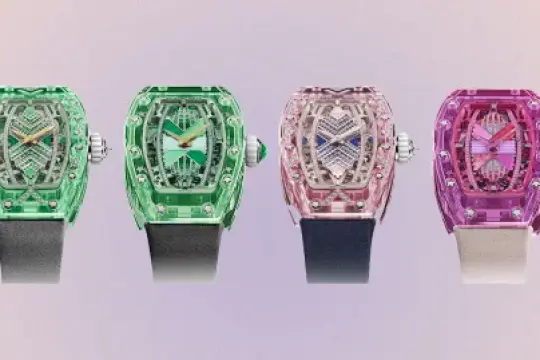 理查德·米勒全新四色彩色蓝宝石水晶腕表震撼发布
