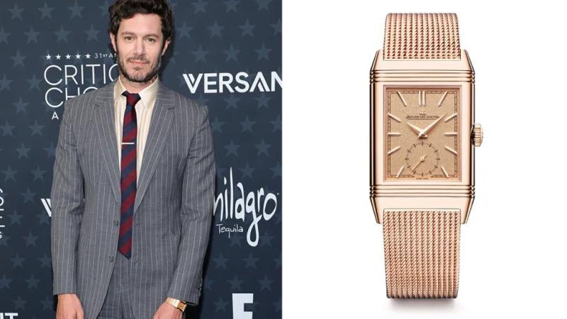 Adam Brody Jaeger-LeCoultre Reverso Tribute Monoface Small Seconds