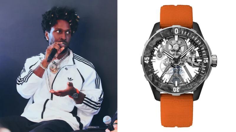 Saint Jhn佩戴雅典表Diver Air