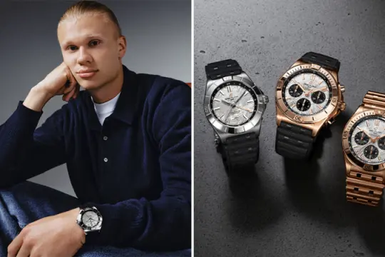 百年灵携手足球巨星埃尔林·哈兰德推出限量版腕表系列
