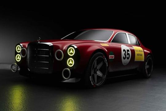 这款华丽的红猪概念车重新诠释了奔驰最叛逆的赛车传奇