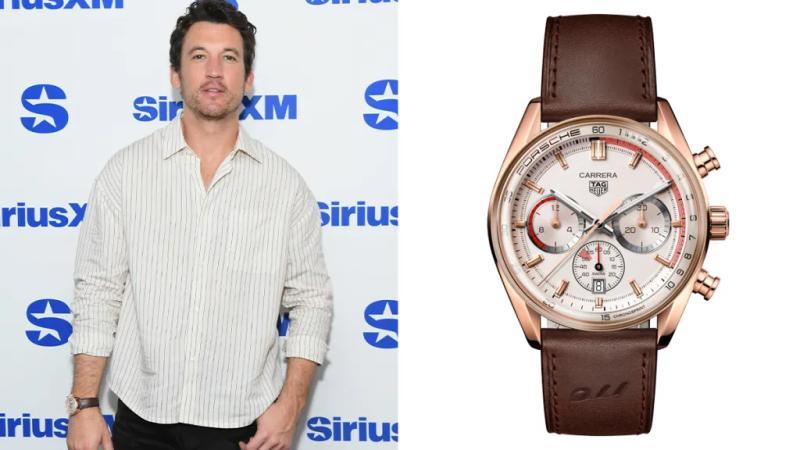 迈尔斯·特勒佩戴TAG Heuer x Porsche Carrera Chronosprint