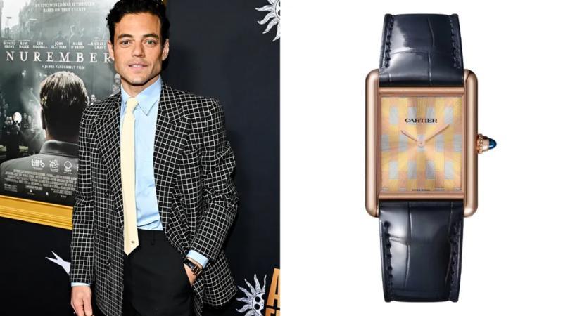 Rami Malek Cartier Tank Louis Cartier