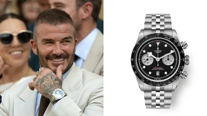 David Beckham Tudor Black Bay Chrono
