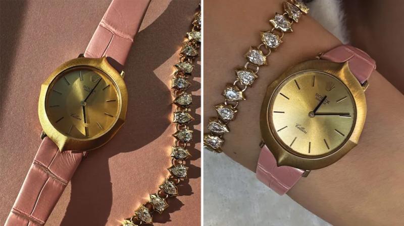 Jade Trau Customized Vintage Rolex Cellini Watch