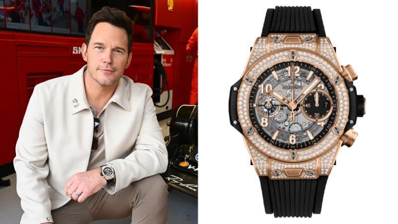 克里斯·帕拉特Hublot Big Bang Unico King Gold Pavé