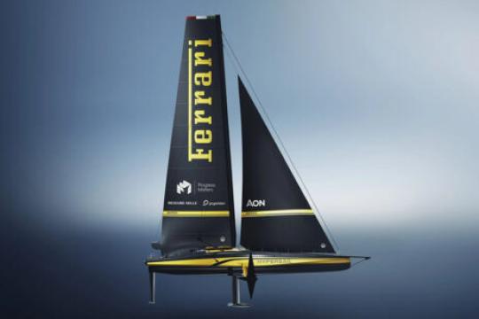 法拉利Hypersail：一艘100英尺的碳纤维飞行帆船，悬浮于水面之上