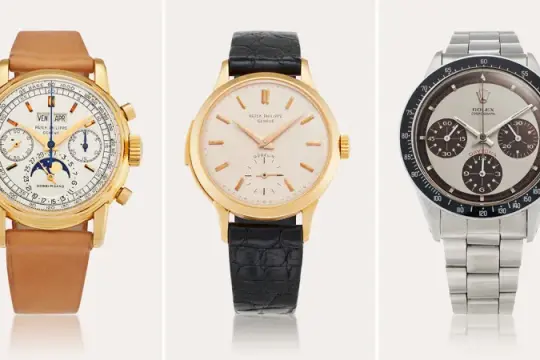 两款复古百达翡丽与劳力士“保罗·纽曼”迪通拿在苏富比拍卖会上创纪录