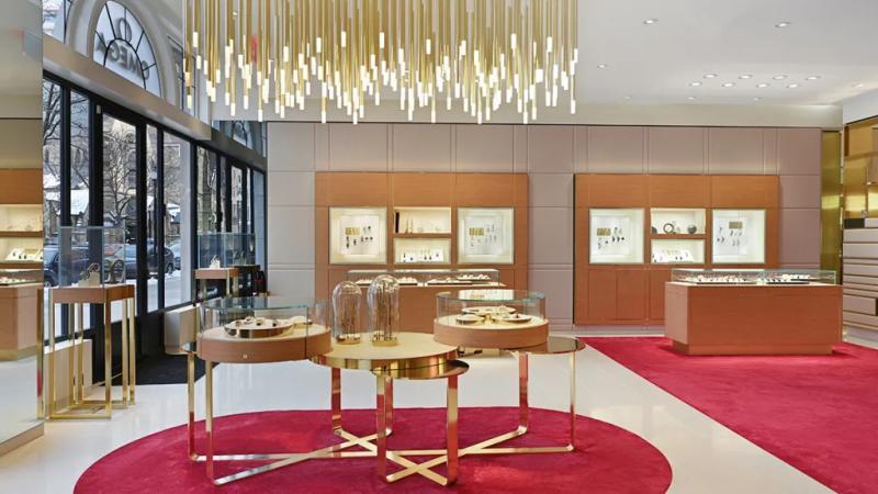 The bright space in Boston's Back Bay district is close to outposts for other major horological brands.