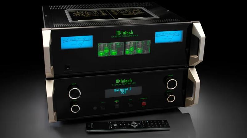 McIntosh C1200ST 2-Channel Solid State and Vacuum Tube Preamplifier with C12000C Controller