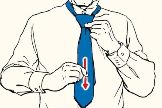 本周技能：系全温莎领带结