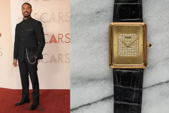迈克尔·B·乔丹佩戴自藏复古伯爵腕表荣获《罪人》最佳男主角奖