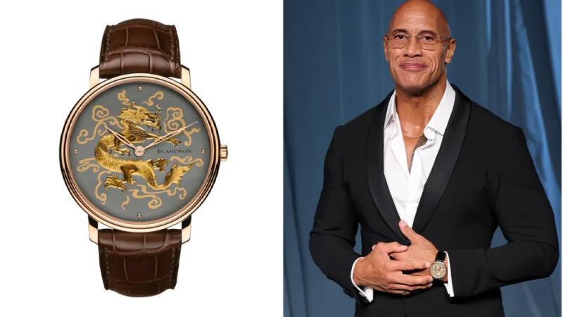 Dwayne Johnson Blancpain Métiers d’art Damasquinée