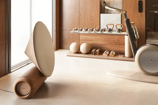 这款全新雕塑感音箱兼具时尚外观与沉浸式音效