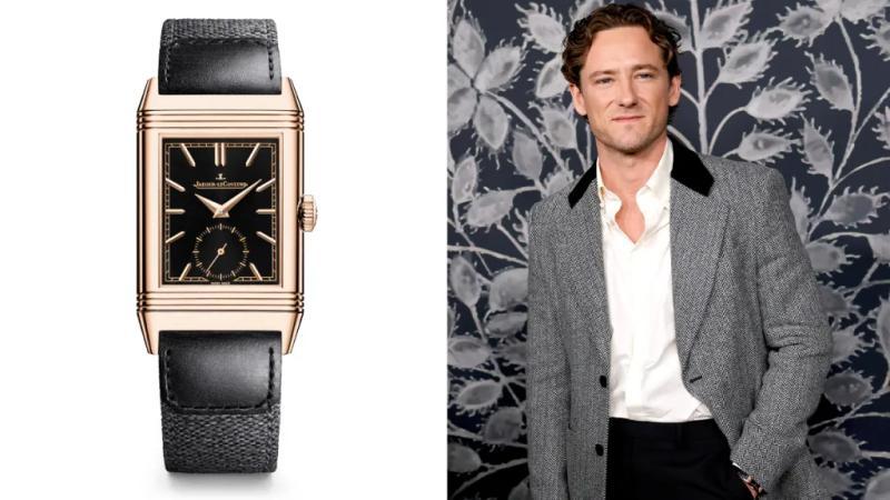 Lewis Pullman佩戴积家Reverso Tribute Monoface小秒针款