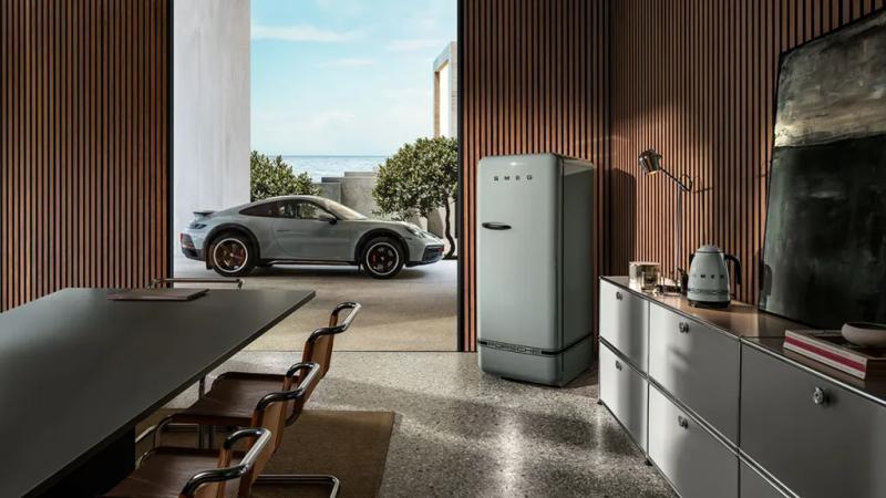 Shade Green色冰箱与水壶