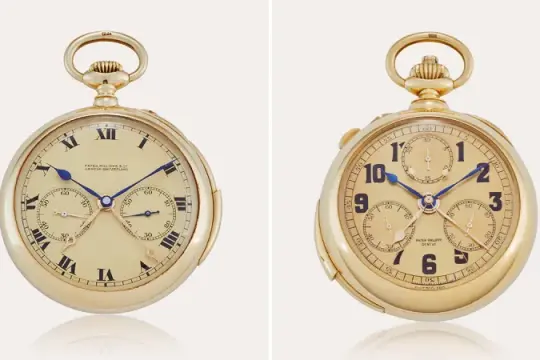 两枚极为罕见的百达翡丽双机芯怀表即将拍卖