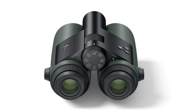 Swarovski Optik AX Visio binoculars eye caps and settings display