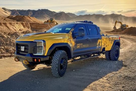 卡特彼勒首款皮卡：融合F-450底盘与AI指挥中心，专注实用性能