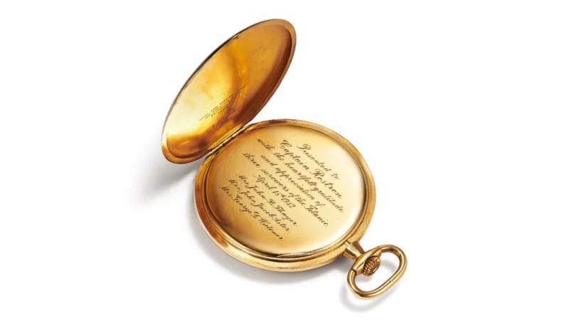Tiffany & Co. Pocket Watch Gifted to Captain Arthur H. Rostron