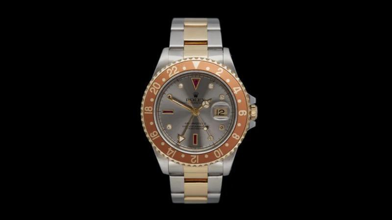 A vintage Rolex GMT-Master with a gem-set dial from Vintage Watch Company