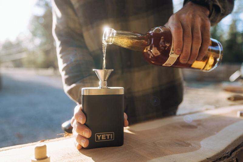 YETI Flask and Shot Glasses 3