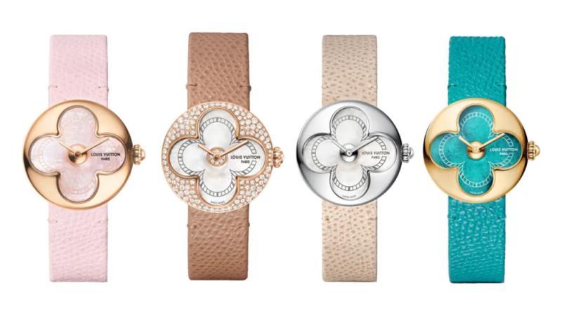 The four Louis Vuitton Color Blossom Jewelry Watches