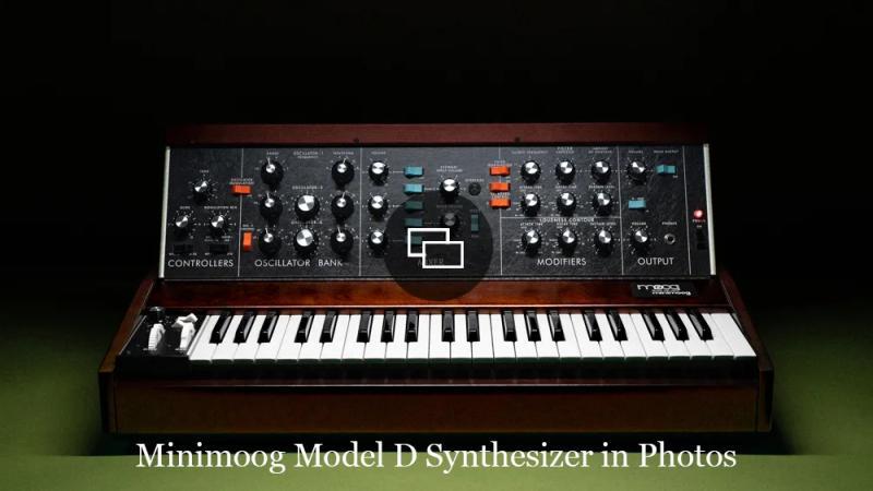 The Minimoog Model D synthesizer.