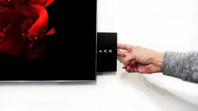 One of the Displace TV's swappable battery packs