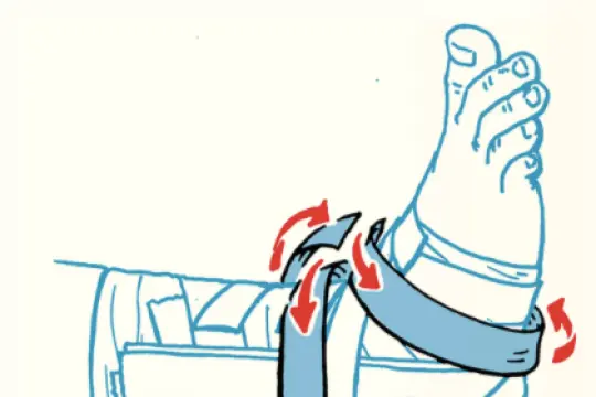 本周技能：如何给扭伤的脚踝进行包扎