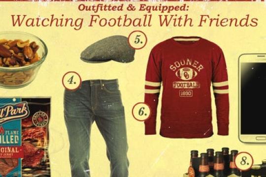 装备齐全：与好友共赏橄榄球赛