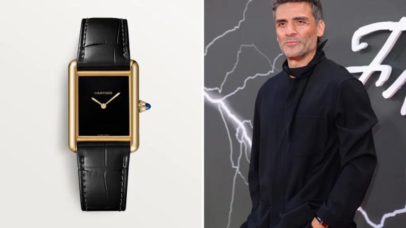 Oscar Isaac Cartier Tank Louis Cartier