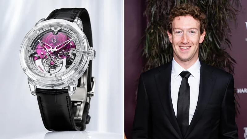 马克·扎克伯格佩戴雅典表Royal Sapphire Ruby