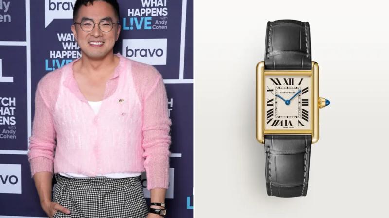 Bowen Yang佩戴的卡地亚Tank Louis