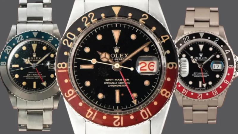 三款劳力士GMT大师手表