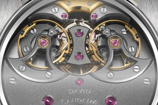 独立制表师大卫·坎多最新力作：雄心勃勃的双擒纵腕表