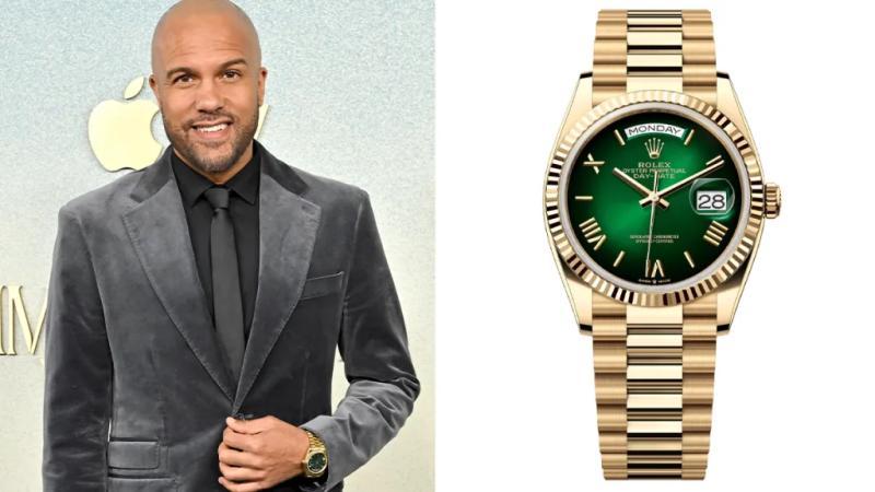 O-T Fagbenle佩戴劳力士Day-Date 36