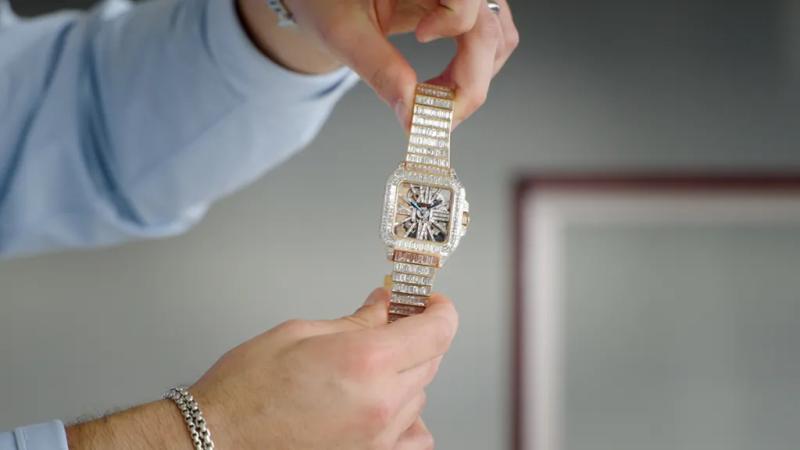 Custom Cartier Santos Skeleton